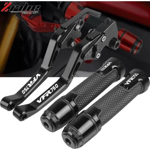 Motorcycle Handle Grips Handlebar Ends Extendable Brake Clutch Lever For Honda VFR750 VFR 750 1991 1992 1993 1994 1995 1996 1997