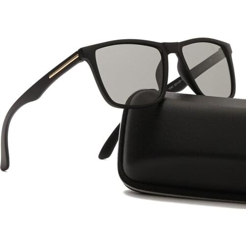 Polarized Sunglasses Photochromic Chameleon Square Men Women Famous Brand Designer Sun Glases Polaroid Sunglasses for Women Men