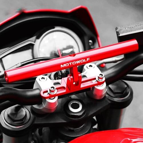 Universal Motorcycle Handle Bracket Mobile Phone Bracket Spotlight Headlamp Fixing Frame for Bj300 Ktm Pcx Motorcycle Crossbar