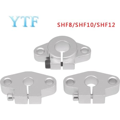 4pcs SHF8 SHF10 SHF12 Linear Shaft Support 3D Printers Parts 8/12/10 mm Horizontal Bearings Rail For XYZ Table CNC Route Holder