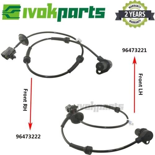 2Pcs Front L/R ABS Wheel Speed Sensor For Chevrolet Aveo Aveo5 Kalos Daewoo Pontiac G3 Wave 1.2L 1.4L 1.6L 96473221 96473222