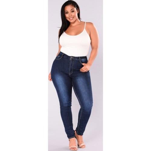 SAGACE Plus size Jeans for Women mom Jeans High Waist Jeans Woman Elastic Stretch Jeans female denim skinny pencil pants A1127