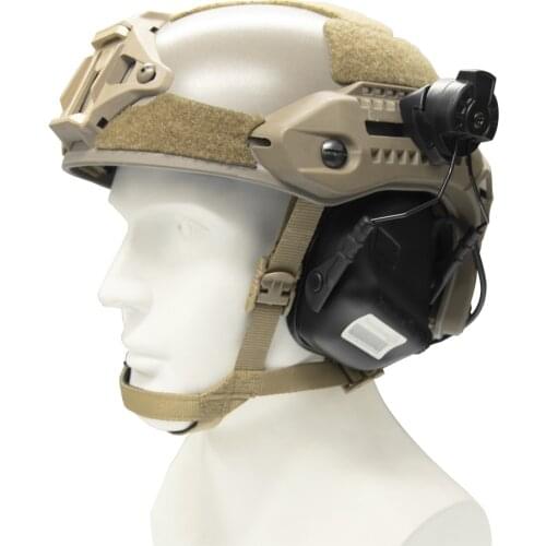 EARMOR Tactical Headset M31H Fit MTEK/PULX Helmet Noise Canceling Hearing Protection Headphone for MTEK/PULX Helmet Rail Adapter
