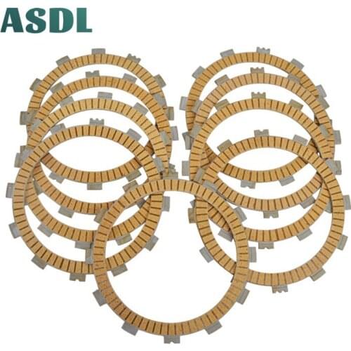 Motorcycle Engine Parts Clutch Friction Plates Kit For Yamaha XV 1600 Wild Star VP08 1999-2004 XV 1700 Road Star Warrior #d