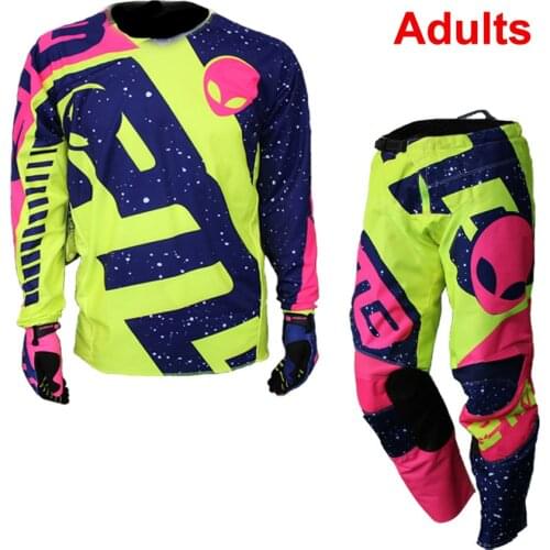 ETBIKE Adult Motorcycle MX Suit Motocross Suits Motorbike Cross-country Jersey Moto Pants Bicycle DH Cycling Clothing Set