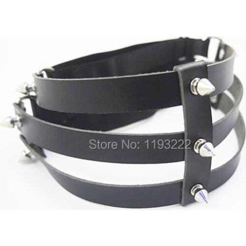 Punk Gothic Stylish Handmade Harajuku Leather Garter Belt Leg Thigh Harness Suspenders