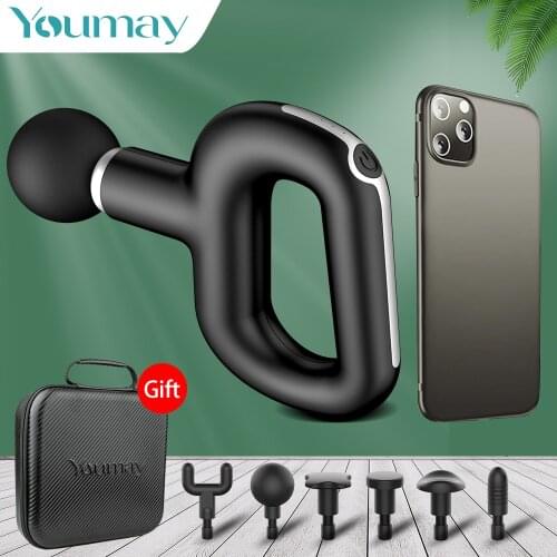 Youmay Mini Massage Gun Muscle Massager Deep Tissue Vibration Gun Body Relaxation Sports Pain Relief Slimming Shaping Exercising