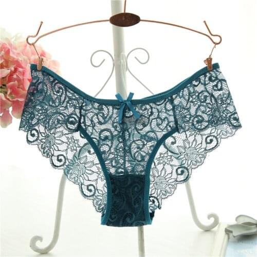 Plus Size S/XL Fashion High Quality Womens Panties Transparent Underwear Women Lace Soft Briefs Sexy Lingerie