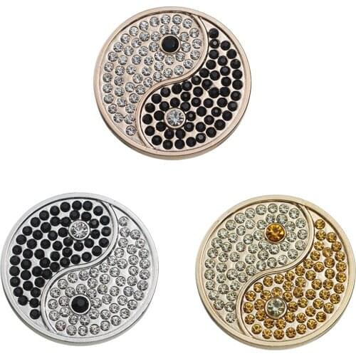 My Coin Necklace YinYang Pendant Jewelry Collares De Moda 2019 Crystal Alloy Long Chain Necklace DIY Jewelry for Women