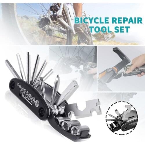 Bicycle Repair Combination Tool Multifunctional Folding Tire Repair Wrench Kit MC889