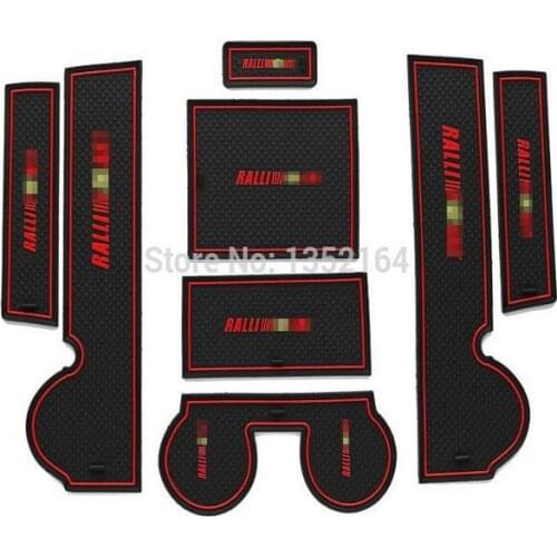 Non-slip Interior door pad,cup mat door gate pad for lancer EX 2010-2015,8pcs/lot