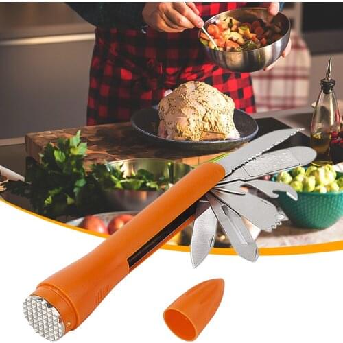 New 9 In 1 Kitchen Tools Multi Vegetable Graters Shredders Potato Fruit Peeler Hand Press Lemon Juicer Kitchen Outdoor Picnic