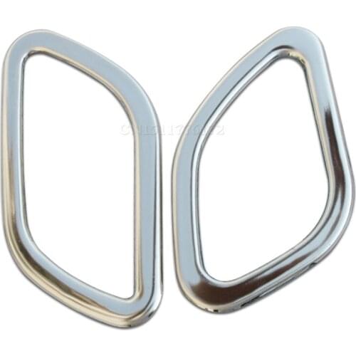 New Arrival! For Volkswagen VW POLO 2011-2015 stainless steel trim accessories interior outlet decoration ring 2pcs/set