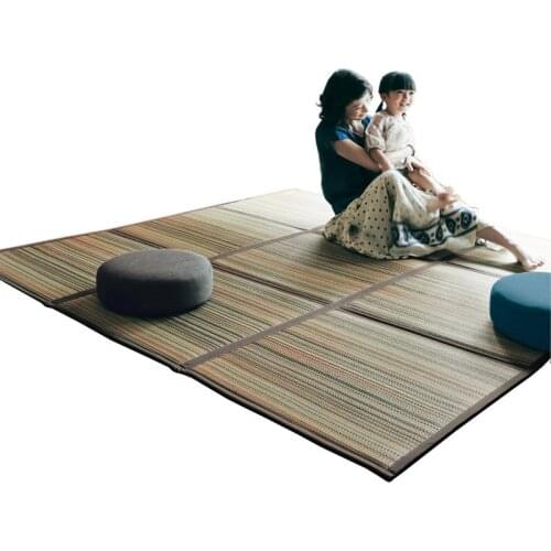 NewSquare Big Carpet Rugs Foldable Floor Carpet Living Room Japanese Style Modern Large Rugs Rush Mat Home Bedroom Parlor Carpet