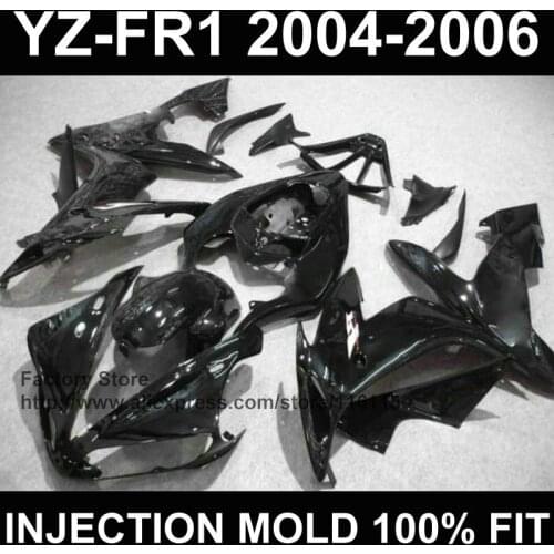 Fairing parts for YAMAHA YZF R1 fairings YZF1000 1 2004 2005 2006 YZFR 04 05 06 glossy black fairing Full injection