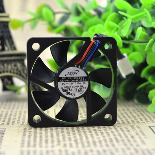 Original FOR ADDA AD0512HB-G76 DC DC12V Bearing Fan Fan Fan 50*50*10M Radiator Equipment