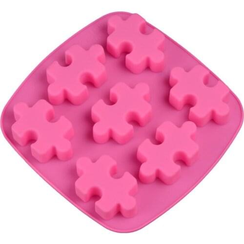 Puzzle Soap Form Chocolate Mold Microwave Oven Silicone Cake Fondant Molds Party Candy Bar Cake Decorating Tools