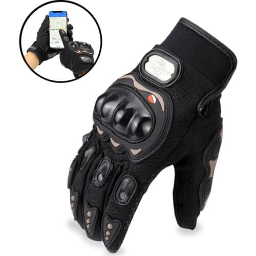 Motorcycle Gloves Super Fiber Reinforced Leather Motocross Motorbike Biker Racing Car Riding Mechanical Moto Gloves Men Women