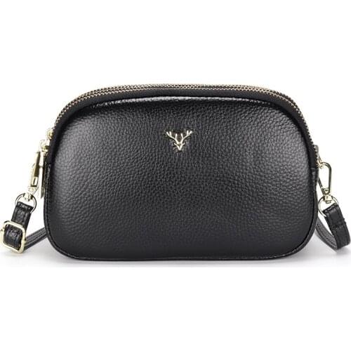 Little Lady Gift Crossbody Bags Womens Messenger Satchels Three-Layer Zipper Shoulder Handbags Female ID Mobile Phone Clutch