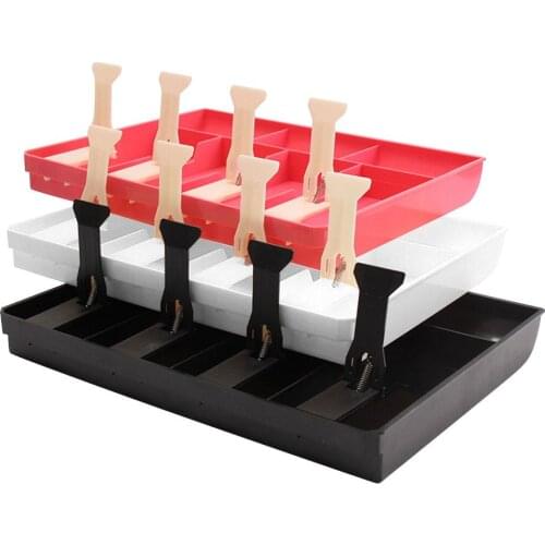 Durable ABS Money Cash Coin Register Insert Tray Replacement Cashier Drawer Storage Cash Register Tray Box Classify Organizer