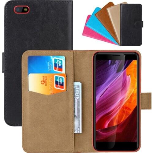 Luxury Wallet Case For DEXP BS250 PU Leather Retro Flip Cover Magnetic Fashion Cases Strap