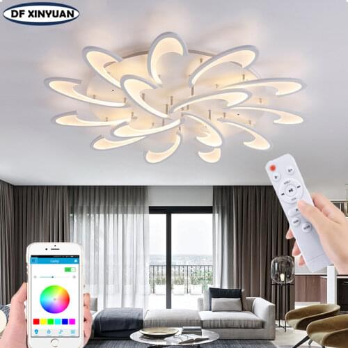 Nordic modern ceiling light aisle light restaurant intelligent remote control LED ceiling light variable color chandelier