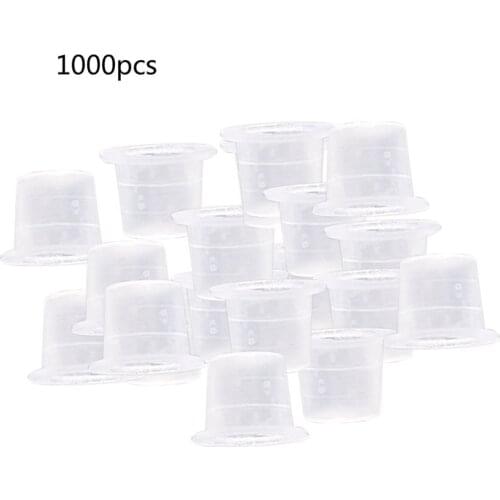 Tattoo Equipment Tattoo Machine Supplies Color Cup Small Color Cup 1000 Top Palette Ink Tattoo Cup 15Mm