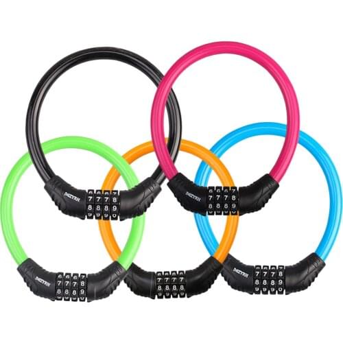 25# Bike Lock Cable Locks For Bicycle Heavy Duty Safety Bicycle Accessories Combination Chain Security Digital Accesorios