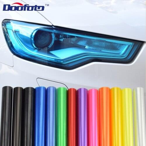 30cm*100cm Car light film Light Headlight Taillight Tint Vinyl Film Sticker Easy Stick Motorcycle Whole Car Decoration 13 Colors
