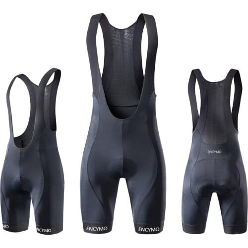 High Quality Classic Bib Shorts Race Bicycle Culotte Ciclismo Bike Pants Gel Pad Silicon Grippers Bib Shorts ENCYMO