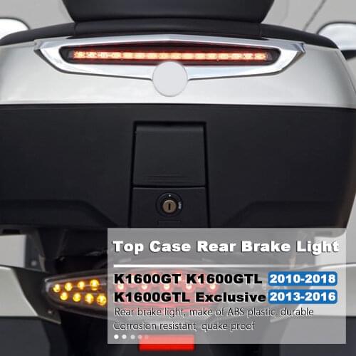 For BMW K 1600 GTL Top Case Rear Brake Light K1600GT 2010-2018 K1600GTL Exclusive 2013-2016 Motorcycle Accessorie Taillight Lamp