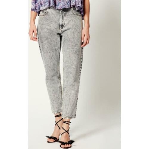 Women High Waist Jeans Lady Fashion Straight Ankle-Length Length Denim Pants 2021 New Trousers