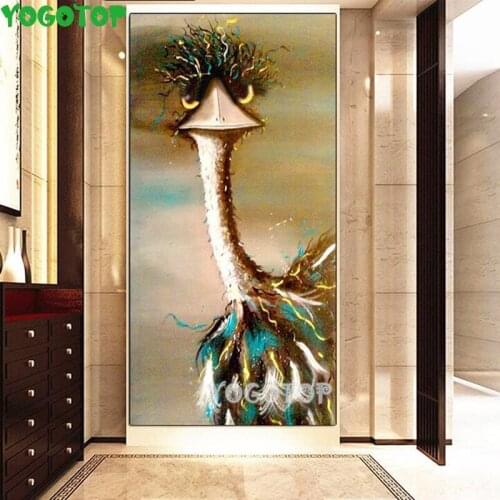 Animal Ostrich Diamond Painting Cross Stitch Pattern Full square round Diamond Embroidery 5 D DIY Mosaic puzzle Decor YY4982