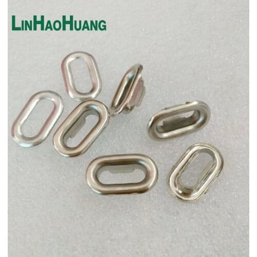 100pcs/lot 0.47 inch ( 12mm ) Nickle Purse Grommets with Washers Nickle Oval Eyelet Grommets+tools
