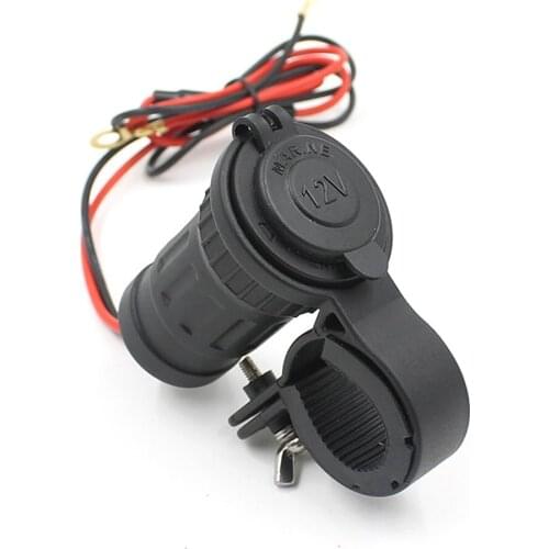 12-24V Cigarette Lighter Socket 12V Waterproof Car Boat Motorcycle Handlebar Cigarette Lighter Sockets Power Plug Outlet