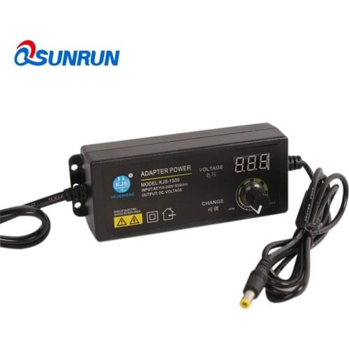 3-24V 2.5A 60W dimming and temperature adjustment high-power adjustable voltage power supply with display power adapter