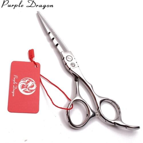 5.5" 16cm Purple Dragon Stainless Shiny Grooming Scissors Straight Scissors Thinning Shears Pet Scissors Set Dog Scissors Z1010