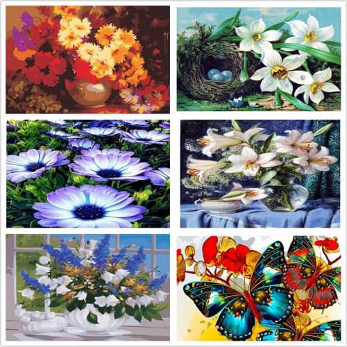 5D diamond painting full square/round diamond flower arrangement diamond embroidery mosaic artist home decoration gift handmade