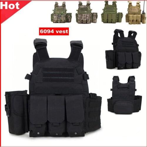 6094 Tactical Vest Airsoft Military Gear Molle Combat Assault Hunting Plate Carrier CS Outdoor Clothing Accessories Armor Vest