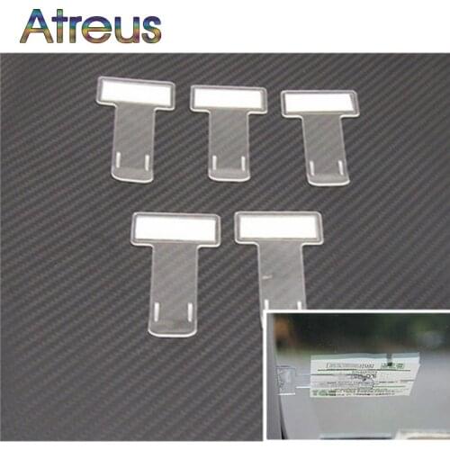 Car Stickers Mini Transparent Ticket Folder for Toyota Corolla Avensis RAV4 C-HR CHR Ford Focus 2 3 Fiesta Mondeo Kuga Ranger