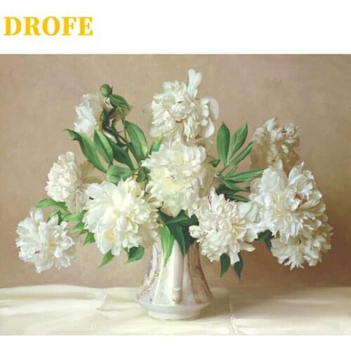 DROFE Frame Painting By Numbers Hand Painted Handwork Paint With Numbers Home Decor Hand Painted Unique Gift