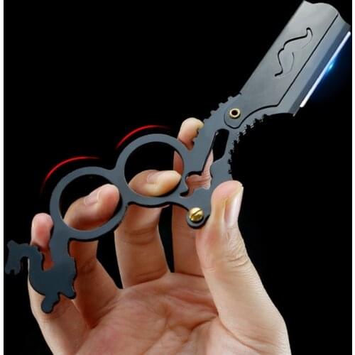 Men Stainless Steel Straight Barber Edge Safety Razors Beard Shaving Knife Hair Removal Tools Dropship New