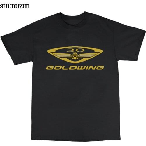 New Goldwing 30 Years Anniversary Logo Motorcycle Summer Fashion Teen Male Short Sleeve Pattern O-Neck Hipster T-Shirt Custom