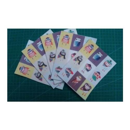 New So Cute 11x15cm Lucky Owl Printed Nonwoven Felt Fabric