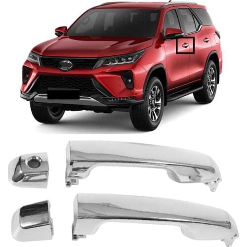 A Pair Car Front Exterior Door Handle Chrome For Toyota 4runner 2010-2020 for Lexus GX460 2010-2018 for Land Cruiser 2009-2020