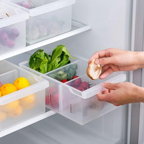 Plastic Food Egg Storage Box Refrigerator Food Fruit Fresh-Keeping Box Kitchen Transparent Hollow Box