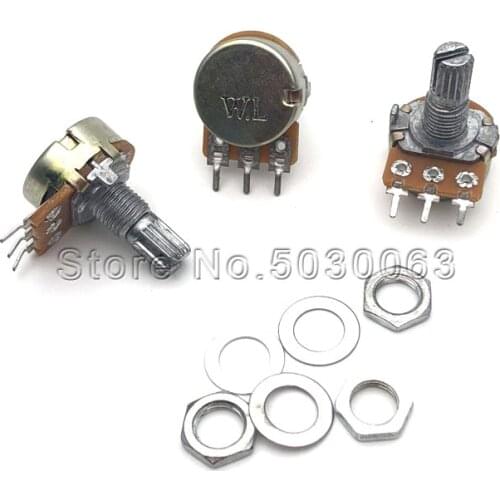 WH148 Single /double Couplet potentiometers B1K 2K5K10K20K 50K 100K 500K handle length 15/20MM