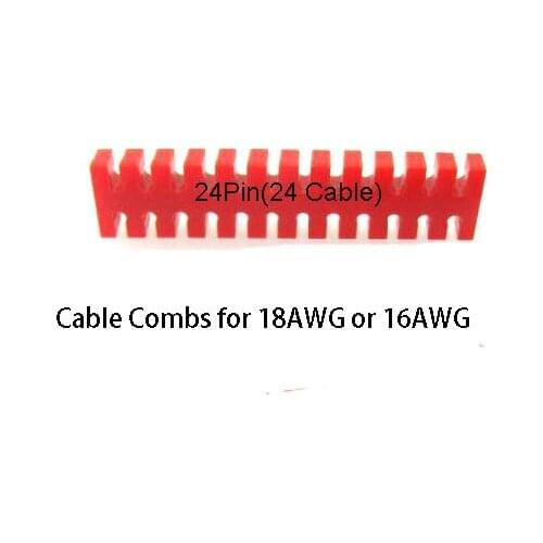 Wiring Ducts Red Acrylic Special Silver Plated Module Line LineRiboon Cable Slip CABLE COMBS for 24in ATX connector