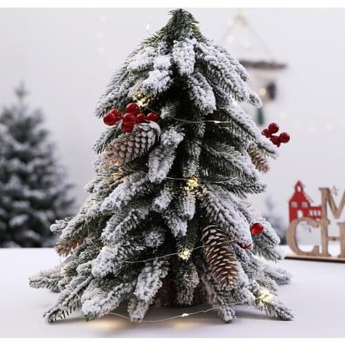 Christmas Mini Snow Fir Small Christmas Tree Christmas Snow Fir Tree Decoration Restaurant Bar Living Room Decoration
