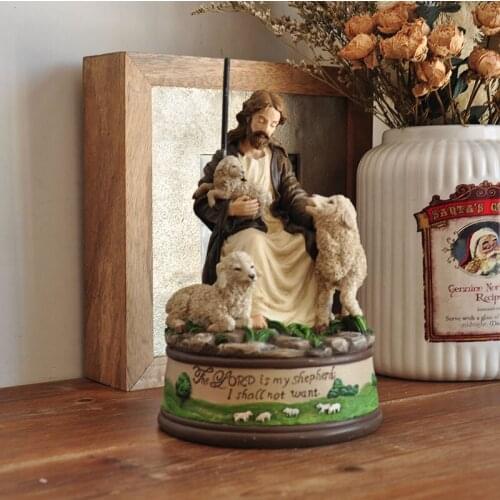 Hand painted Shepherd Jesus Crafts Nativity Scene Christ Statue Decoration Christmas New Year Gifts 2021 the last one